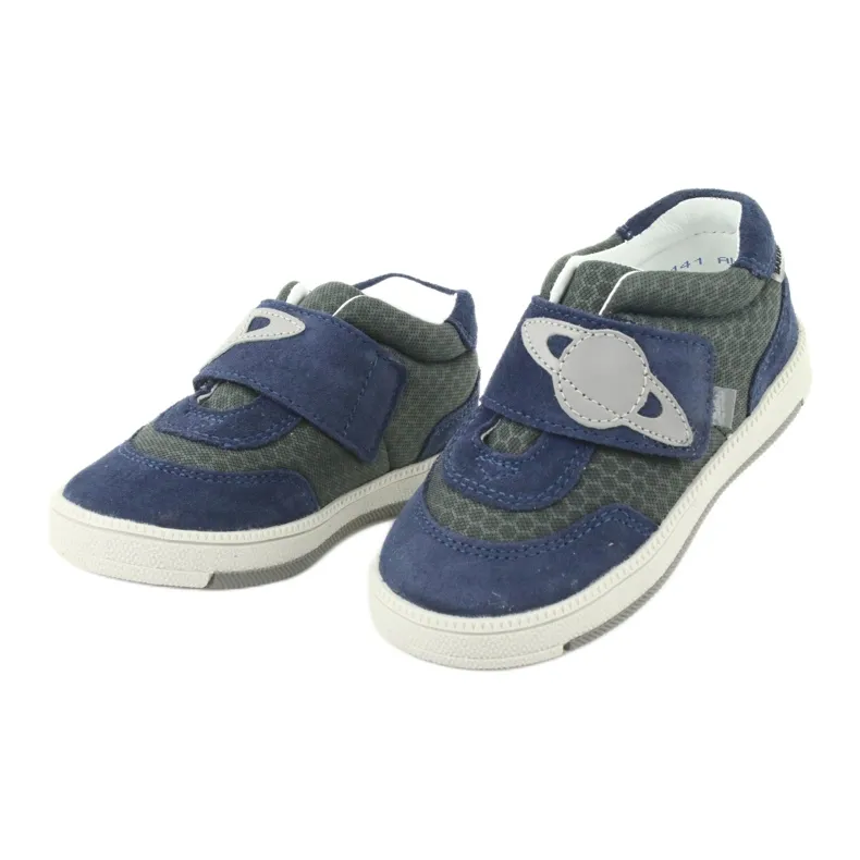 Bartek sportschoenen sneakers met klittenband 71141 marineblauw grijs