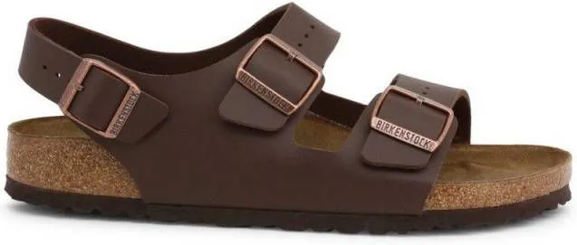 Birkenstock Sandalen Milano Calz S Miinto F677CC5B138D455BE82E , Bruin, Unisex