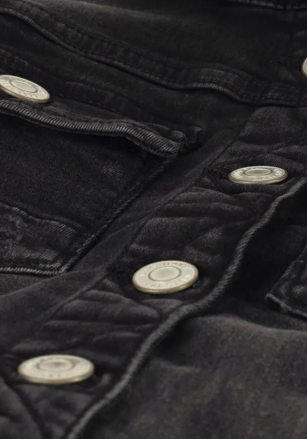 Cars spijkerjas Jorinda black used Zwart Meisjes Stretchdenim Klassieke kraag 116