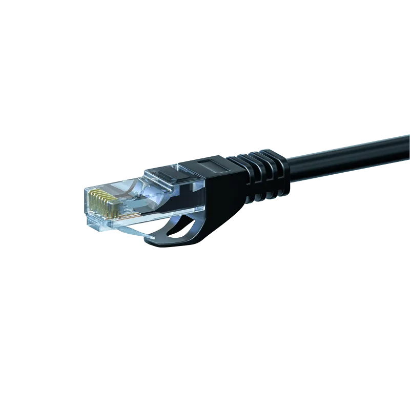 CAT6 UTP PATCHKABEL 0,25M ZWART  CCA