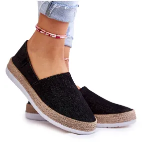 Damessneakers Slip On Big Star KK276008 Zwart