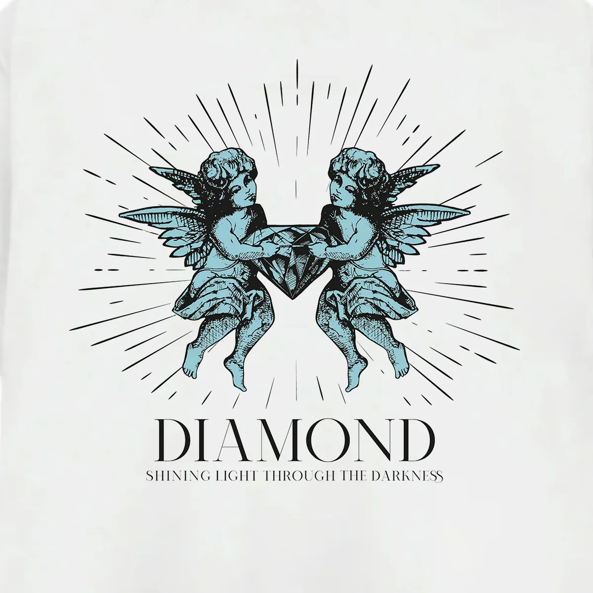 DIAMOND SHINE BRIGHT ANGELS TSHIRT WHITE