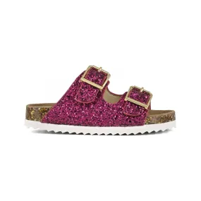 Glitter sandal 2 buckles