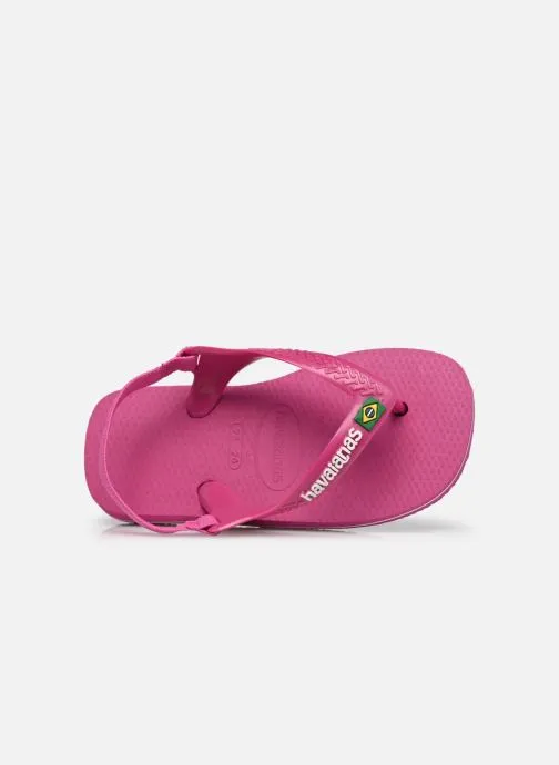      HAVAIANAS BABY BRASIL LOGO II  ROZE   