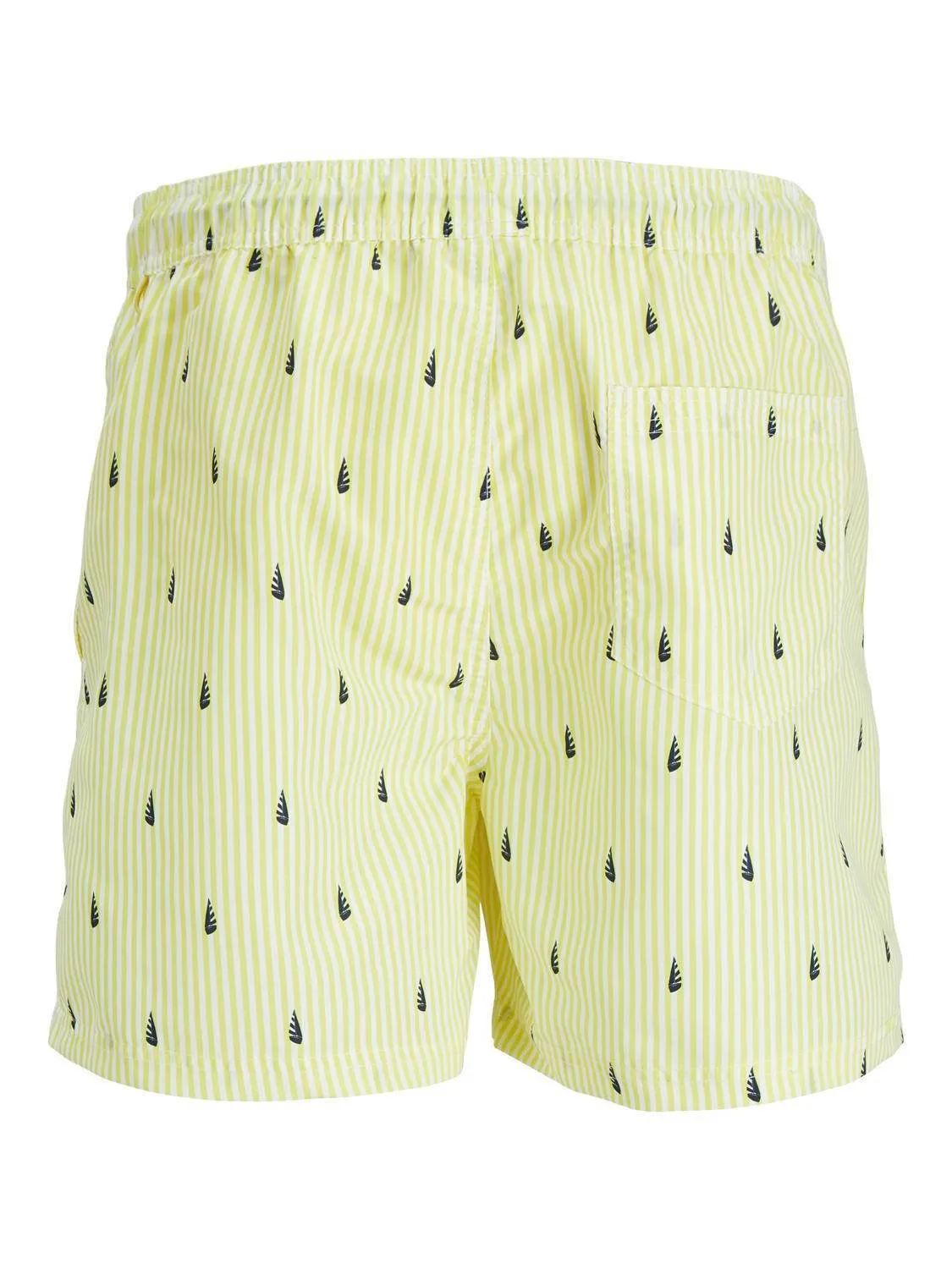 Jack & jones JUNIOR zwemshort JPSTFIJI geel Jongens Polyester Streep 176
