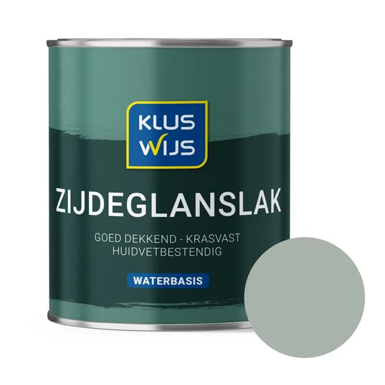 KlusWijs zijdeglanslak acryl 1 liter 29 Zacht dauw