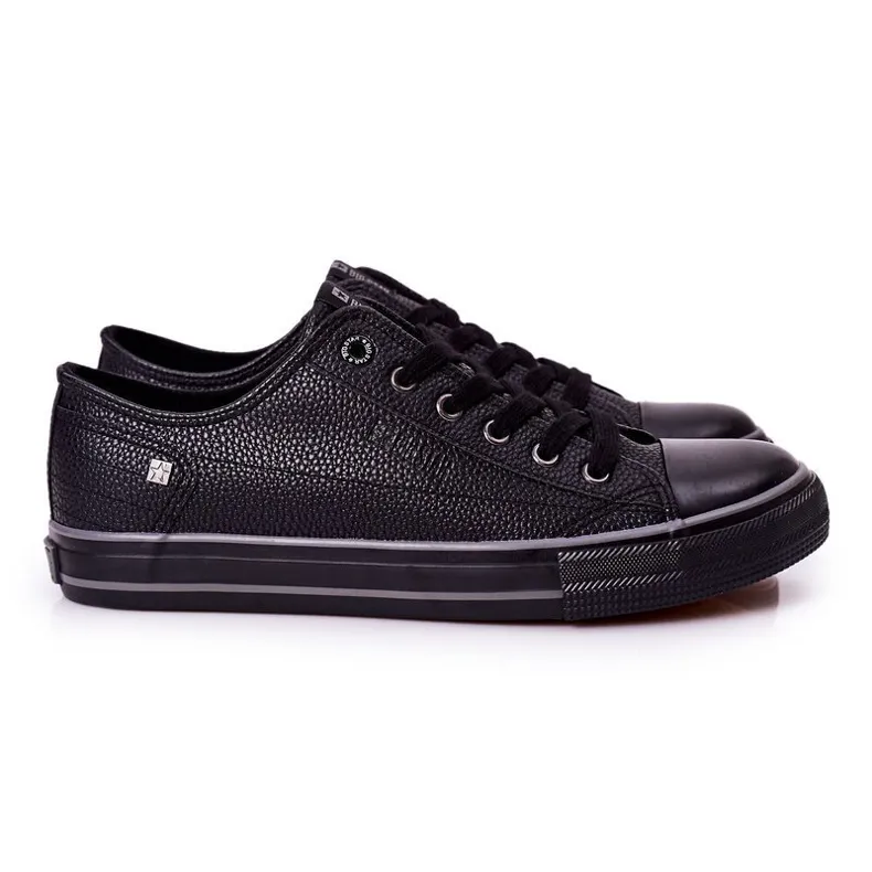 Leren herensneakers Big Star II174002 Zwart