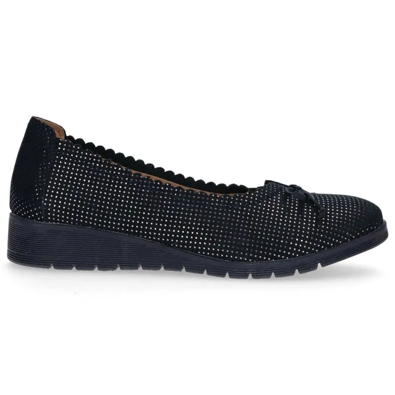 Leren schoenen Filippo DP1254/20 Nv marineblauw
