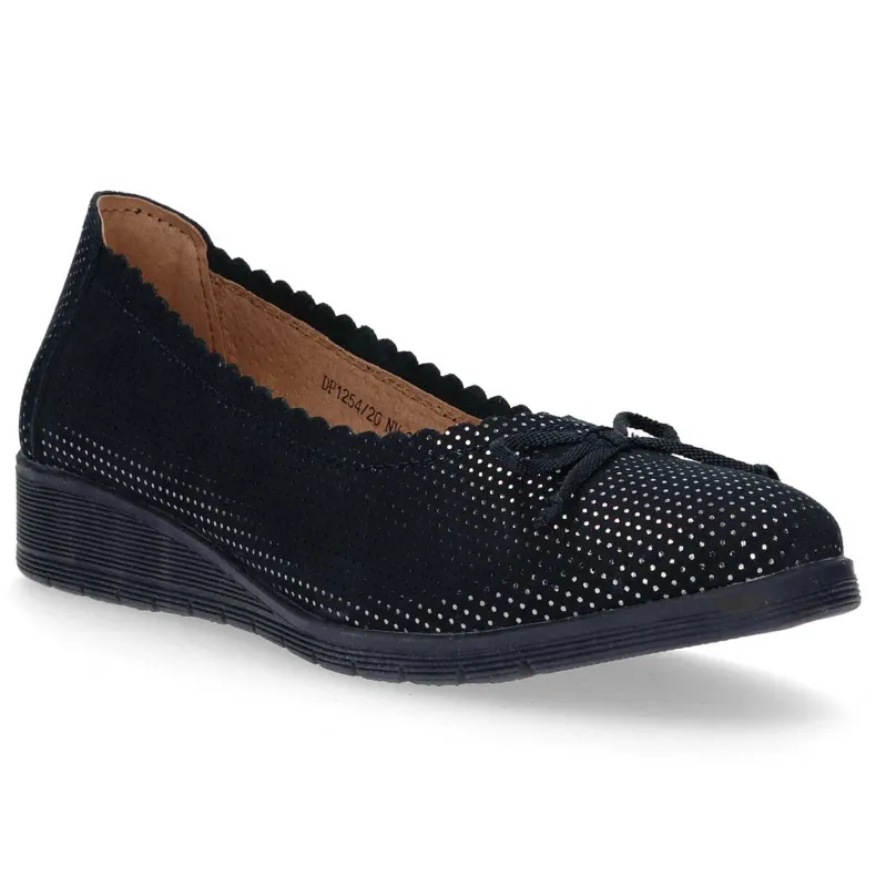 Leren schoenen Filippo DP1254/20 Nv marineblauw