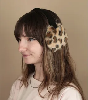 Luipaard oorwarmers                                               Plush Earmuffs animal