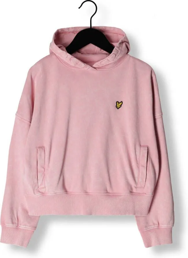 LYLE & SCOTT Meisjes Truien & Vesten Acid Wash Lb Oth Hoodie Lichtroze