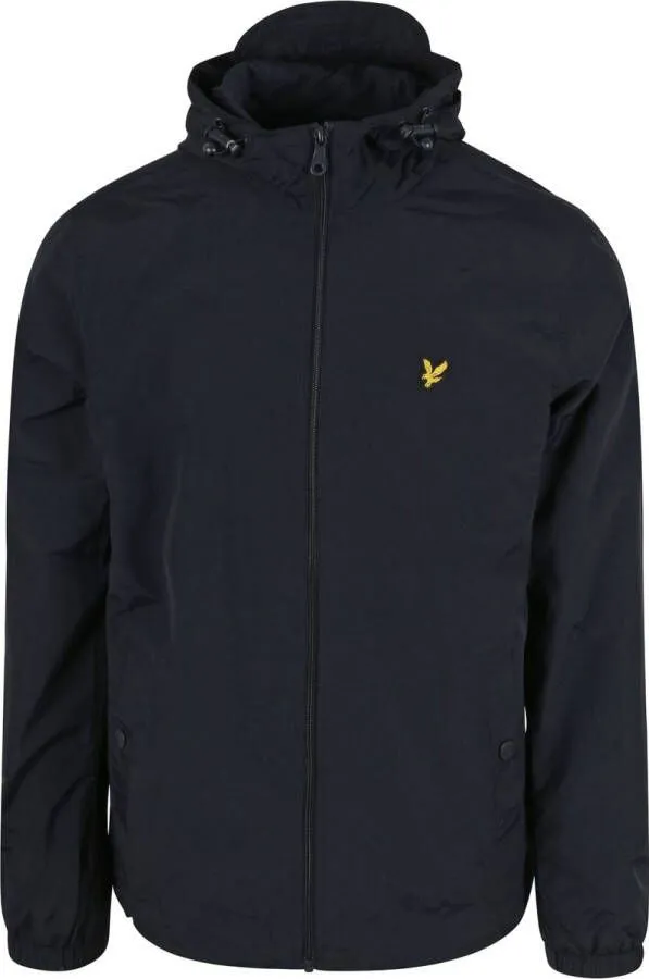 Lyle & Scott Veelzijdige Hoodie Jas van Lichtgewicht Nylonmix Blue Heren