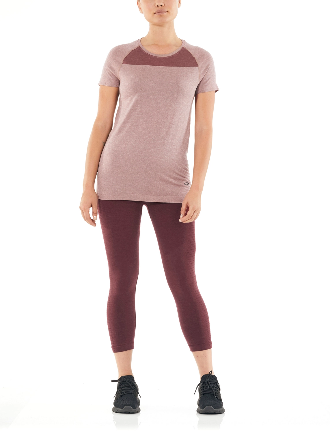 Ondershirt Icebreaker Women Motion Seamless SS Crewe Suede