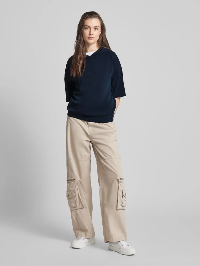 OPUS Hoodie met capuchon, model 'Gerta' in marineblauw