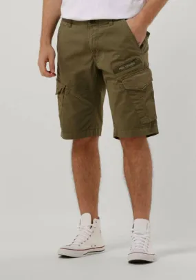 PME Legend Donkergroene Korte Broek Nordrop Cargo Shorts Stretch Twill