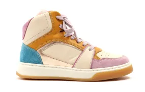 Romagnoli basketter crème/lila (maat 30-40)