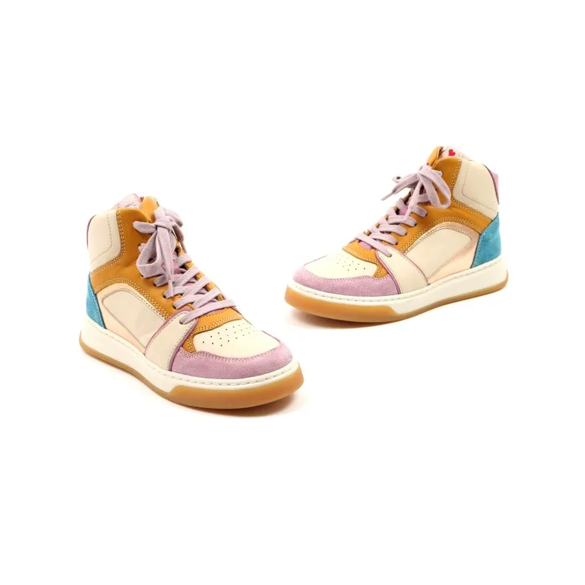 ROMAGNOLI BASKETTER CRèME/LILA (MAAT 3040)