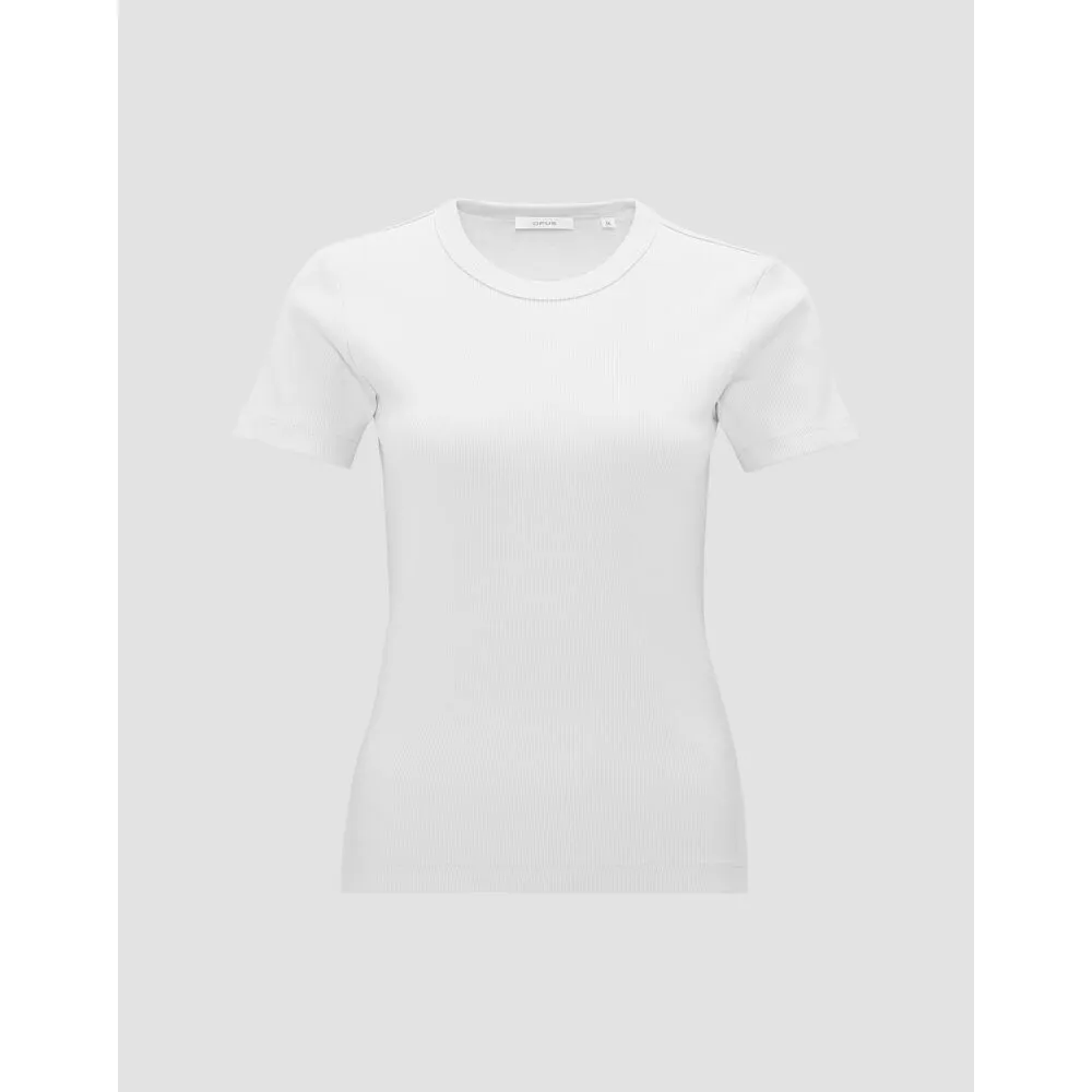 SAMUNA  TSHIRT VAN OPUS MET GERIBBELDE KATOENMIX