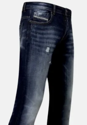 Stretch Spijkerbroeken voor Mannen - A-11016 - Blauw