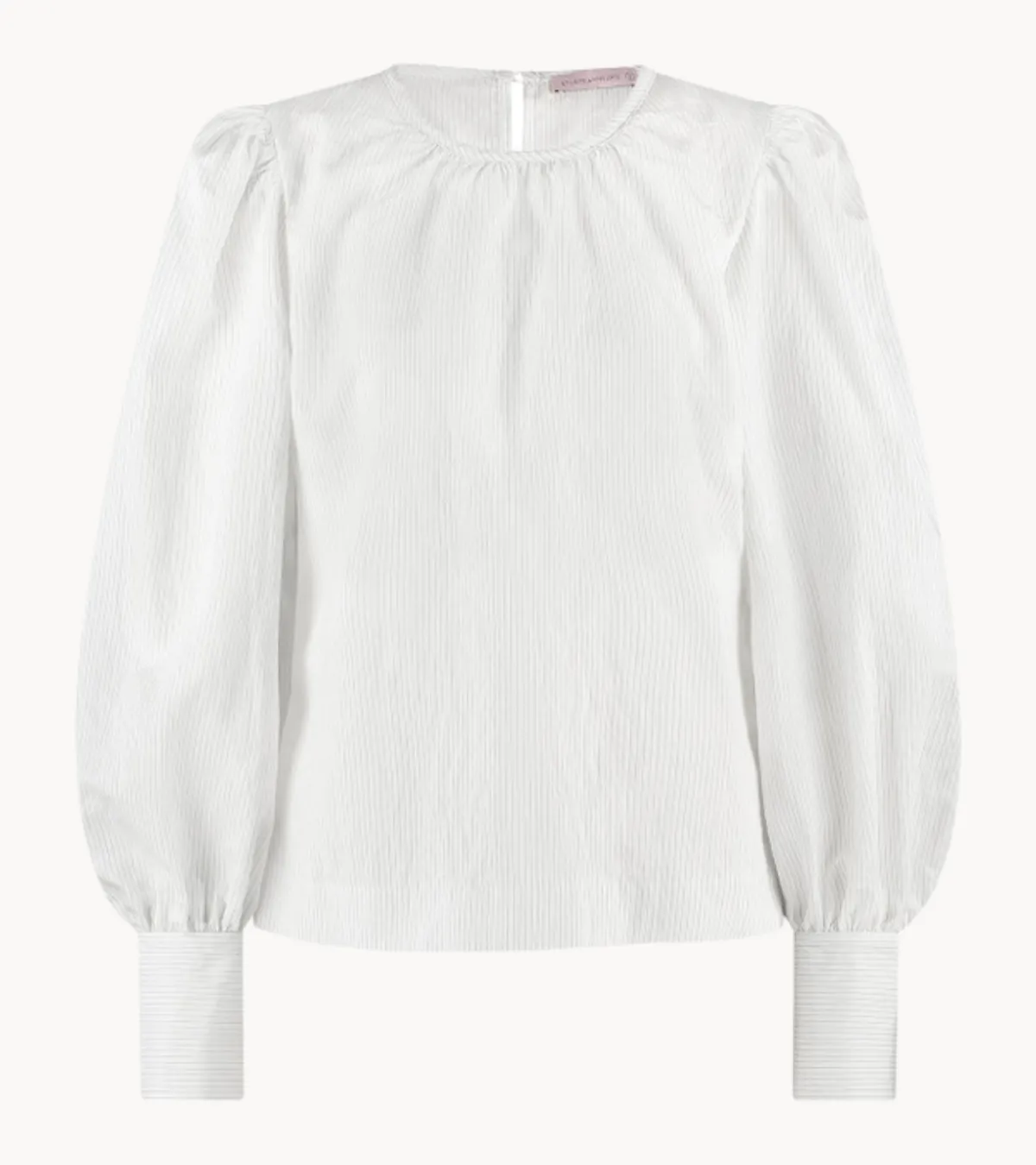 Studio Anneloes Blouse Dori pinstripe blouse off white, black