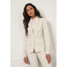 Studio Anneloes Bright Bonded Blazer 03785 Off-White