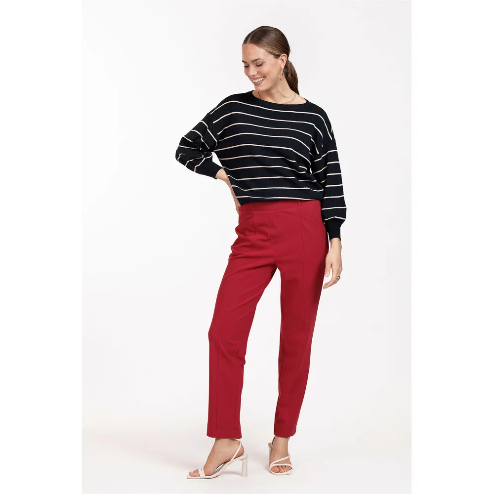   Studio Anneloes Farah stripe lurex pullover Donker Blauw