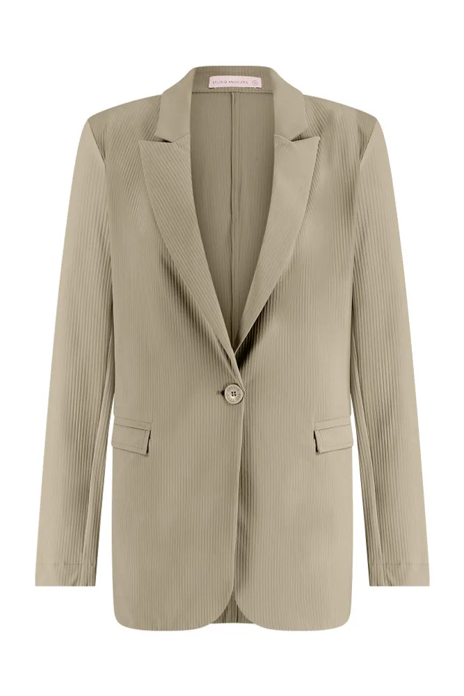   Studio Anneloes Franny rib blazer Groen KL