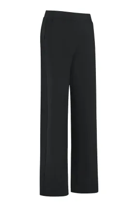 Studio Anneloes Wide Leg Broek Lexie Bonded 94779 - 9000 Black