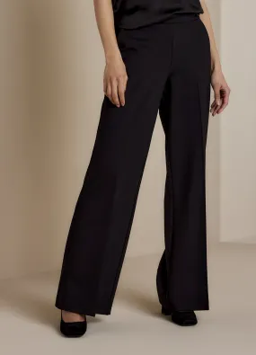 summum woman trousers cut punto milano black rome 11580