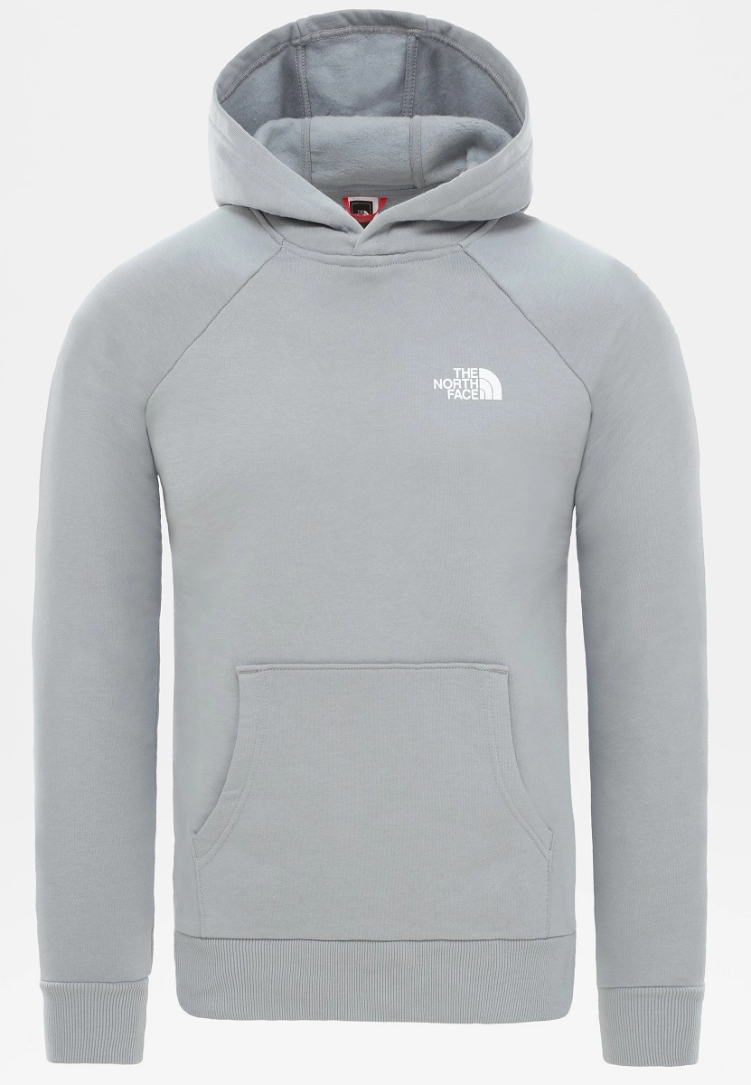 Trui The North Face Men Raglan Red Box Hoodie Tradewinds Grey