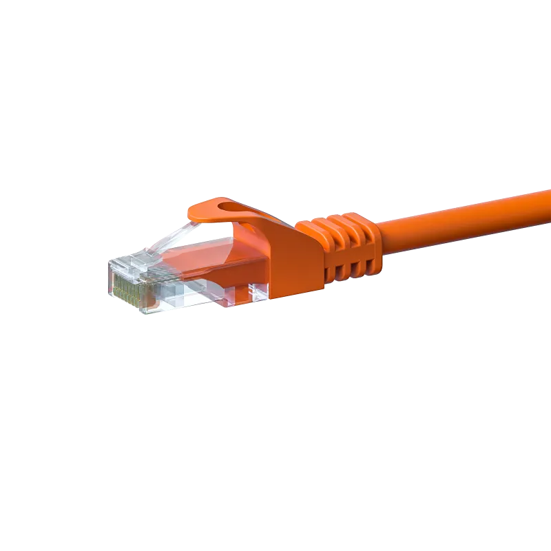 UTP CAT5E PATCHKABEL 0,25M ORANJE  100% KOPER