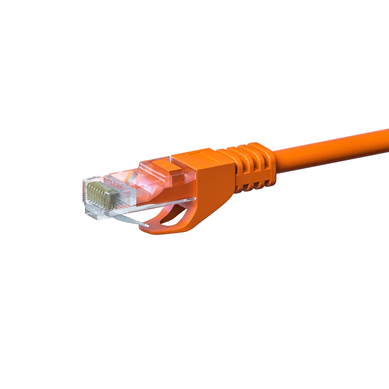 UTP CAT5E PATCHKABEL 2M ORANJE  100% KOPER