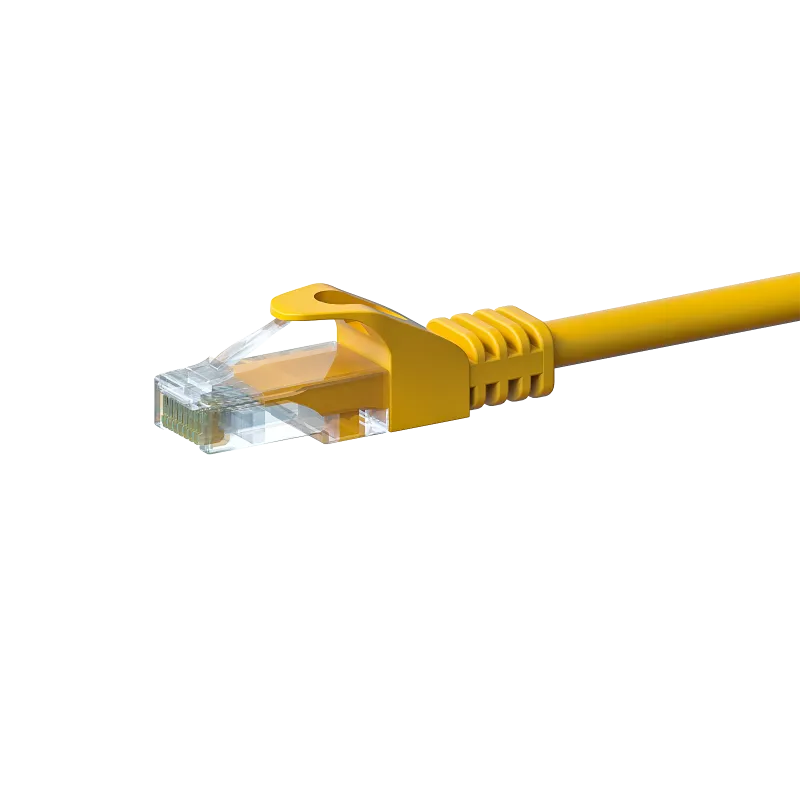 UTP CAT5E PATCHKABEL 30M GEEL  100% KOPER