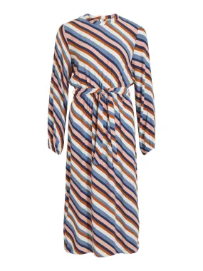 VILA VIANSEL L/S MIDI DRESS Cloud Dancer