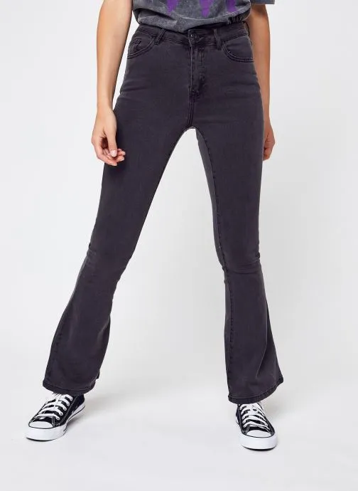      VILA VIEKKO RW FLARED JEANS/SU BLK   NOOS  ZWART   