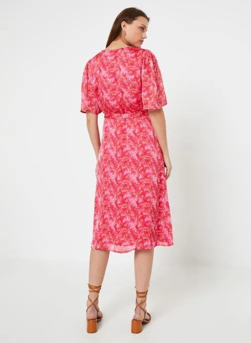      VILA VILAYLA VIE S/S MIDI DRESS/LS  ROZE   