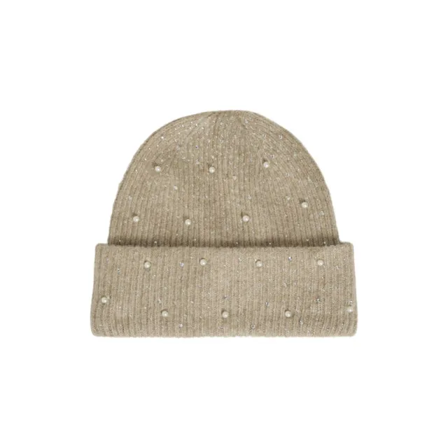 Vila visummer beanie/ef 14099942 natural melange